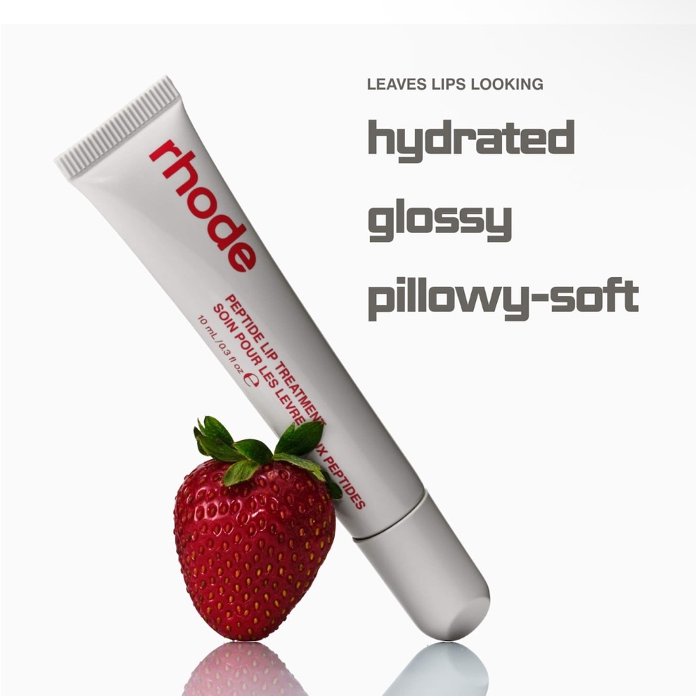 Brand new in box: RHODE Peptide Lip Treatment in Strawberry Glaze